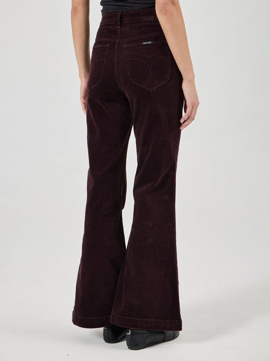 Rolla's - Eastcoast Flare Jean - Dark Cherry Cord