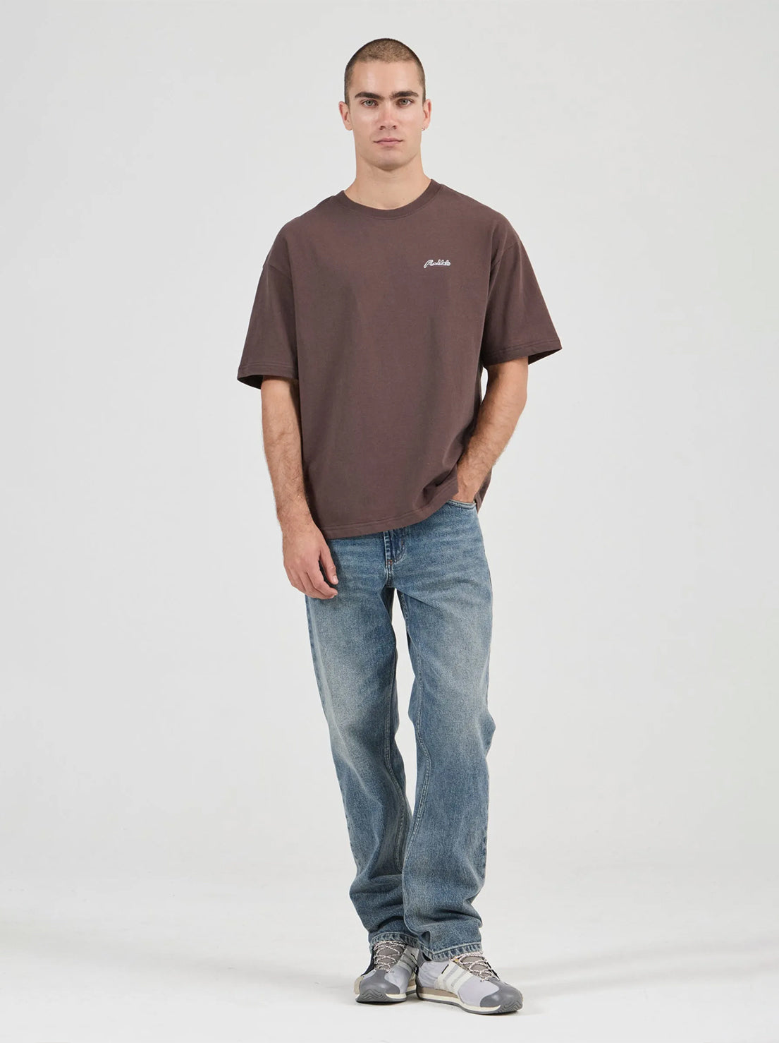 Rolla's - Ezy Classic Tee - Dark Brown