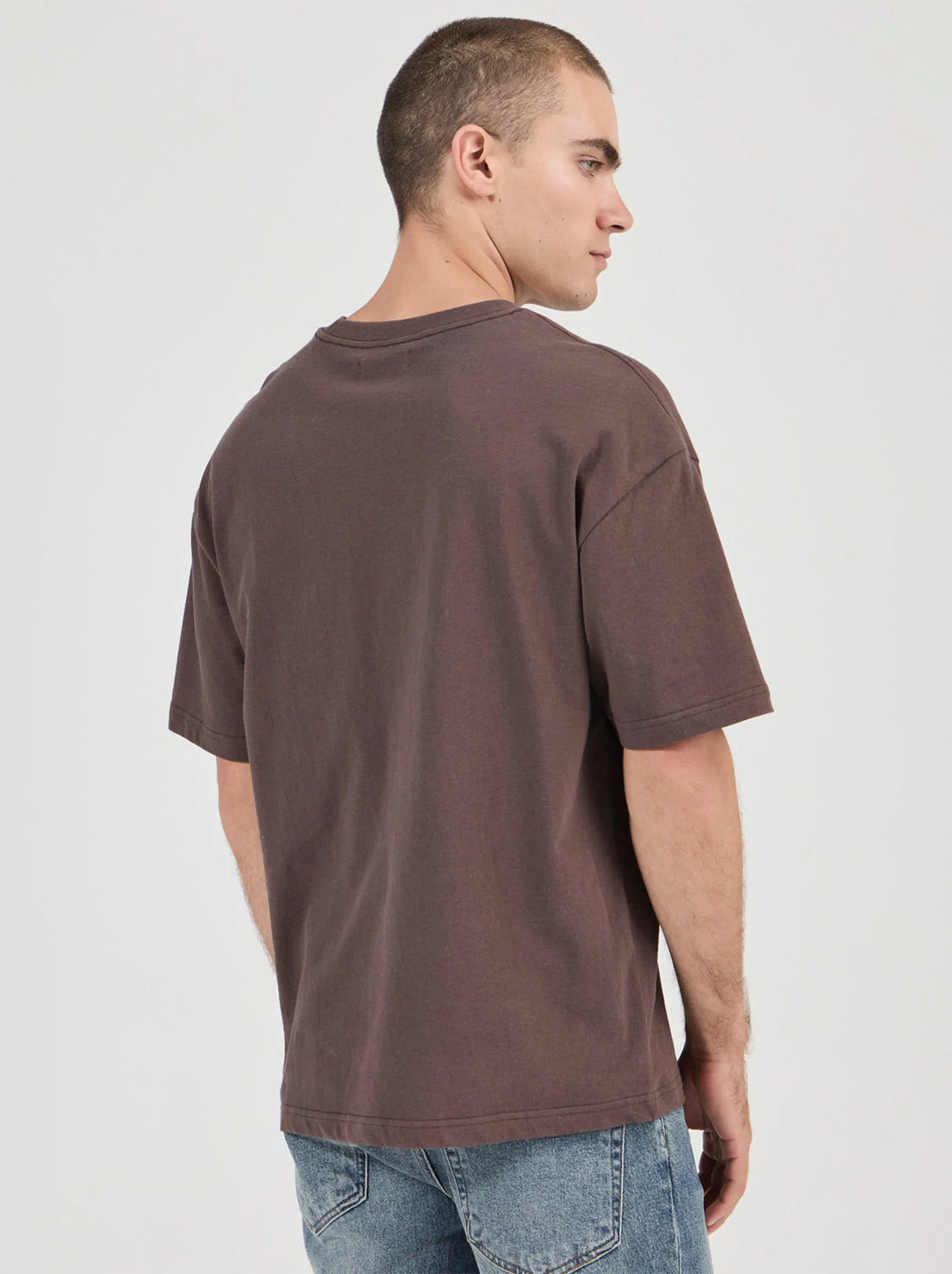 Rolla's - Ezy Classic Tee - Dark Brown