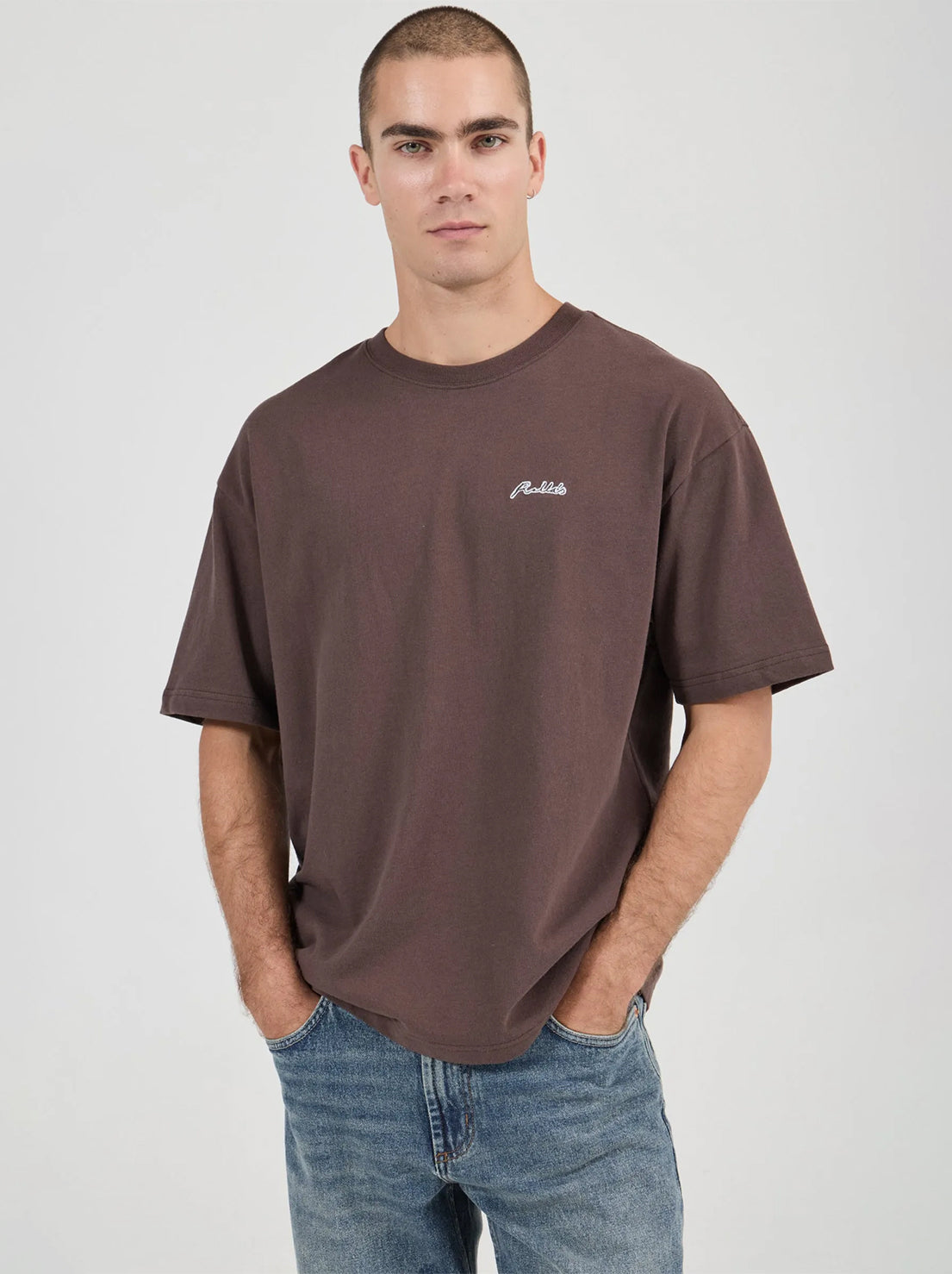 Rolla's - Ezy Classic Tee - Dark Brown
