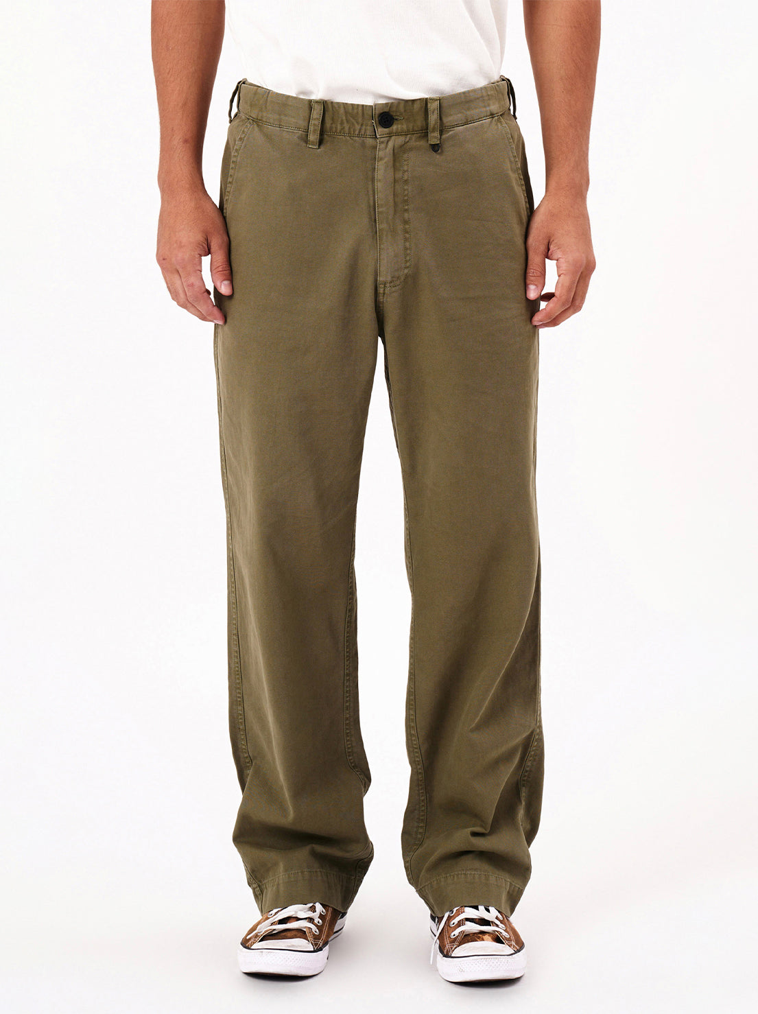 Rolla's - Ezy Worker Pant - Moss