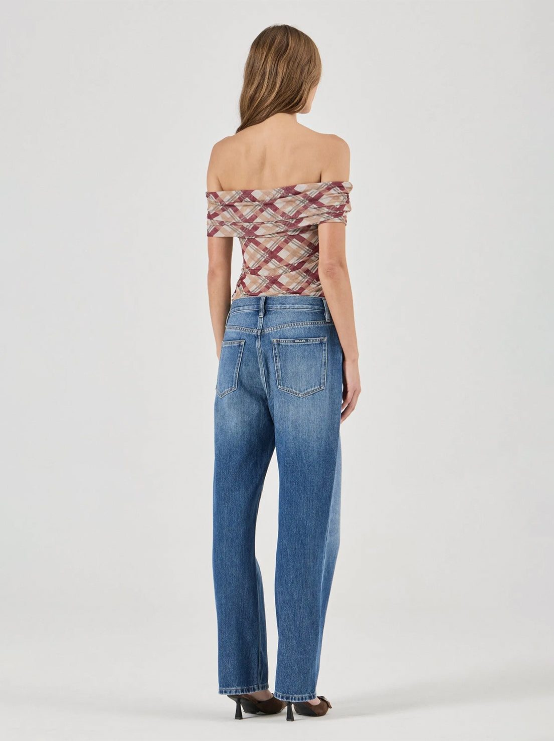 Rolla's - Field Lines Cold Shoulder Top - Dark Cherry