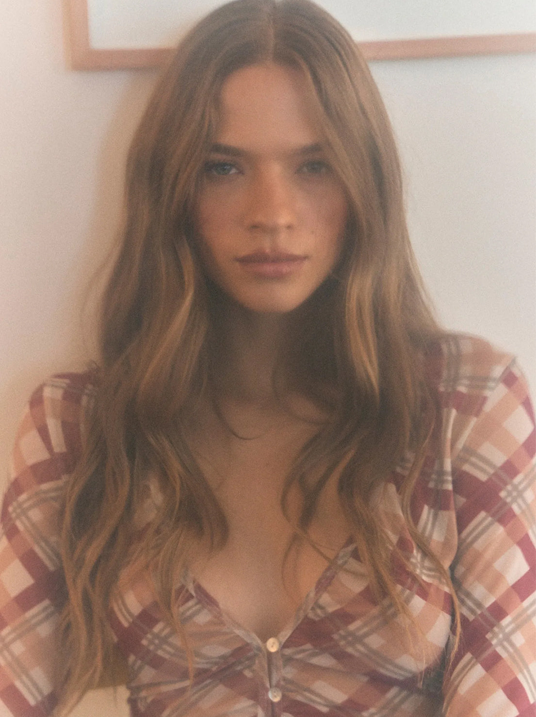 Rolla's - Field Lines Long Sleeve Top - Dark Cherry