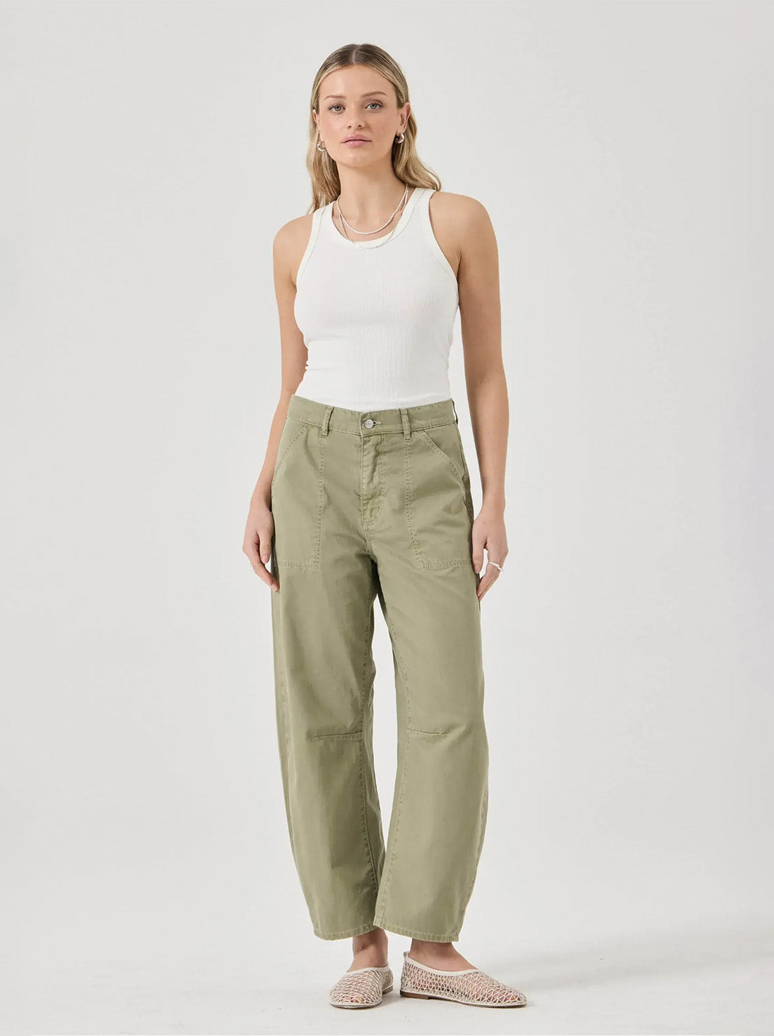 Rolla's - Gigi Barrel Drill - Summer Olive