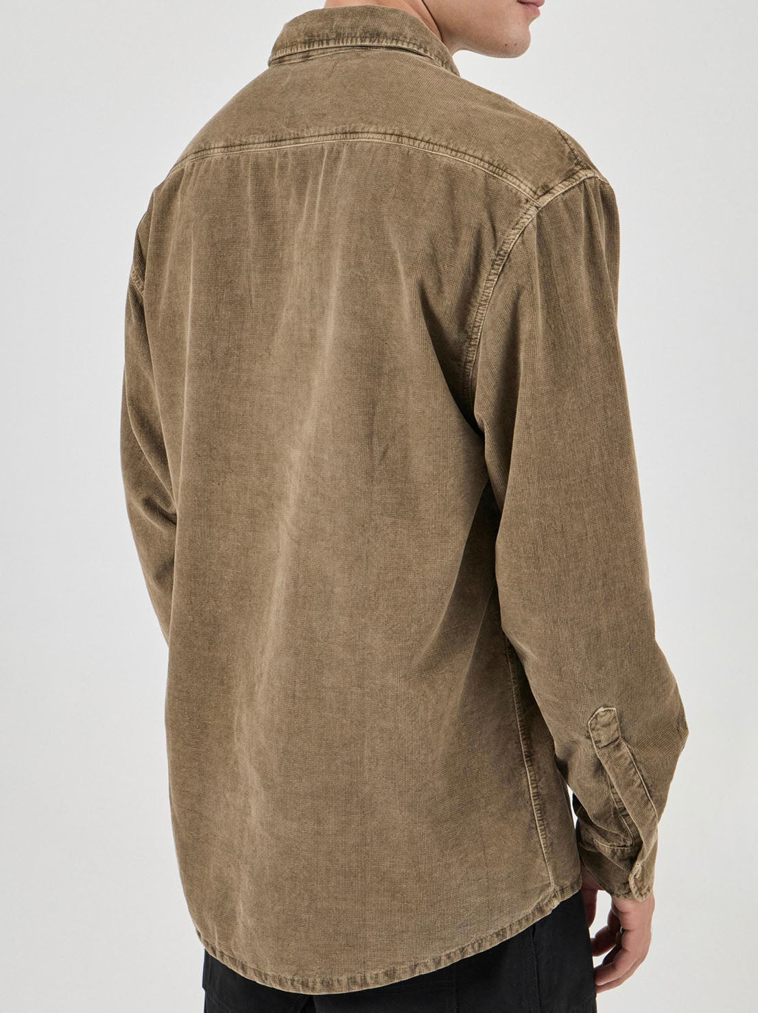 Rolla's - Grid Cord LS Shirt - Caramel