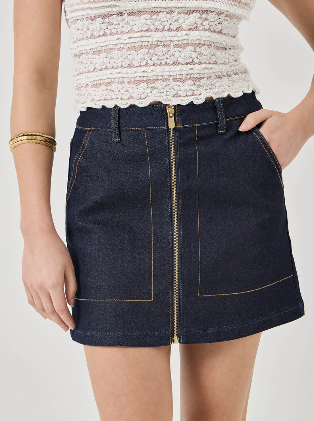 Rolla's - High Line Mini Skirt - Madame Indigo