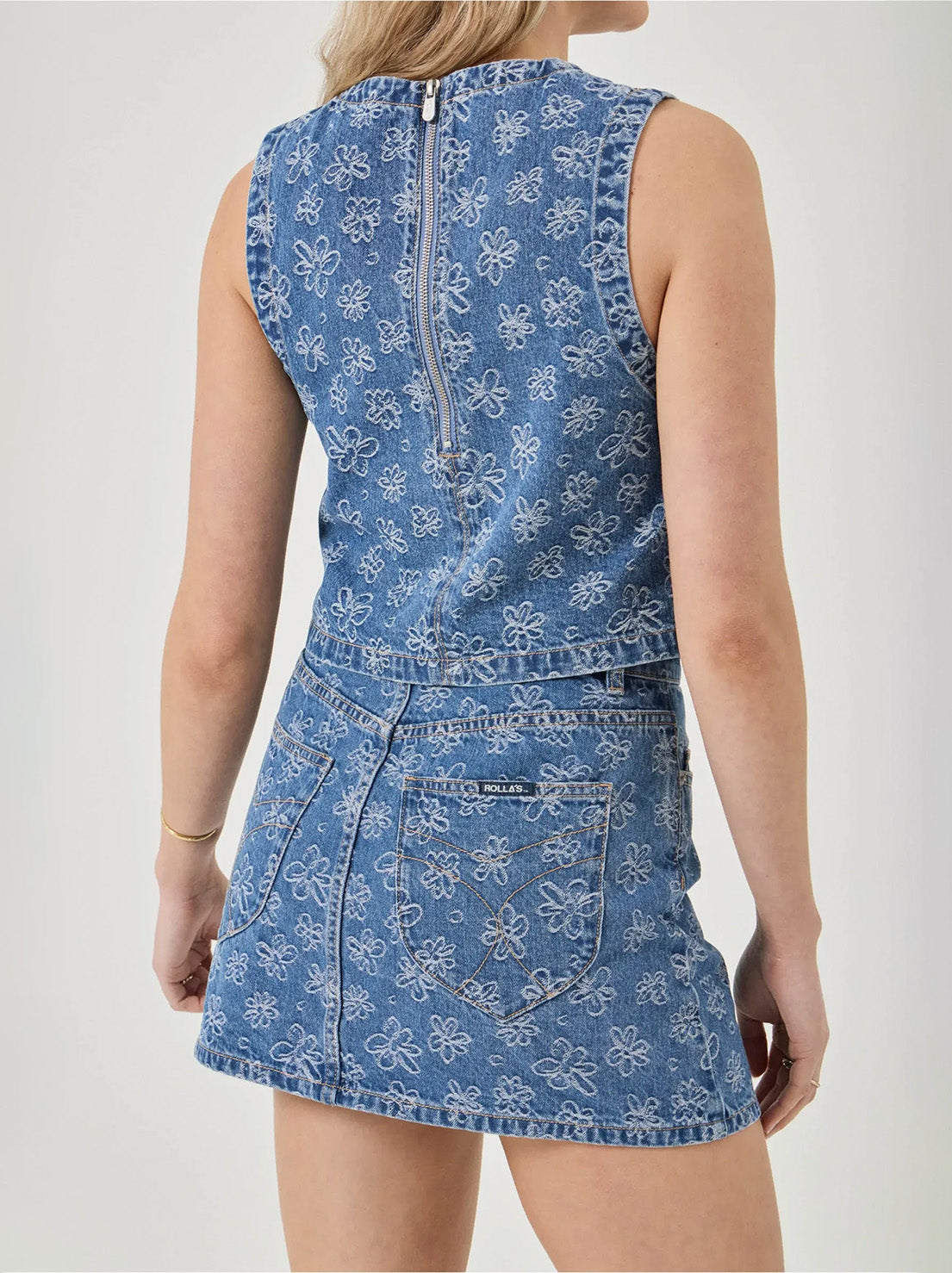 Rolla's - Indigo Flowers Shell Top - Indigo