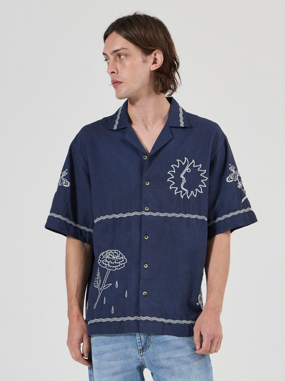 Rolla's - It's Sunny Bowler Shirt - Indigo