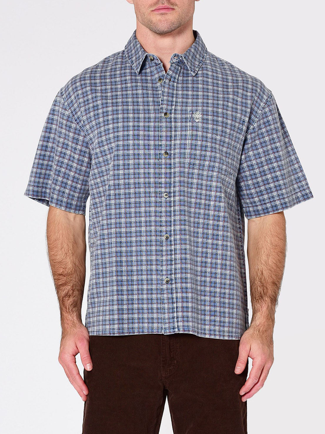 Rolla's - Mariner Check Shirt - Blue Collar
