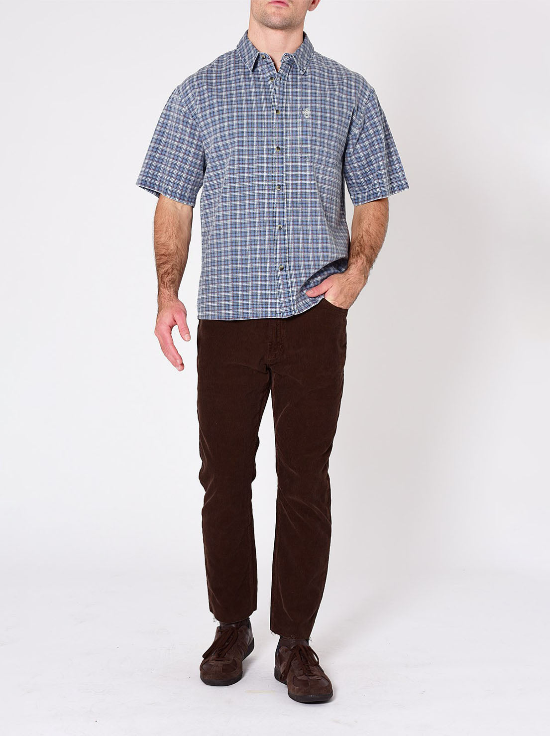Rolla's - Mariner Check Shirt - Blue Collar