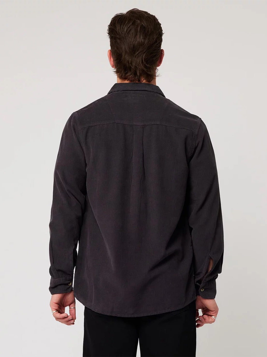 Rolla's - Men At Work Cord Shirt - Black