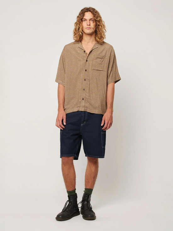 Rolla's - Merbau Check Bowler - Biscuit