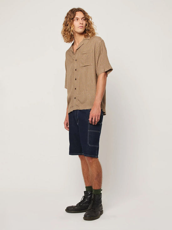 Rolla's - Merbau Check Bowler - Biscuit