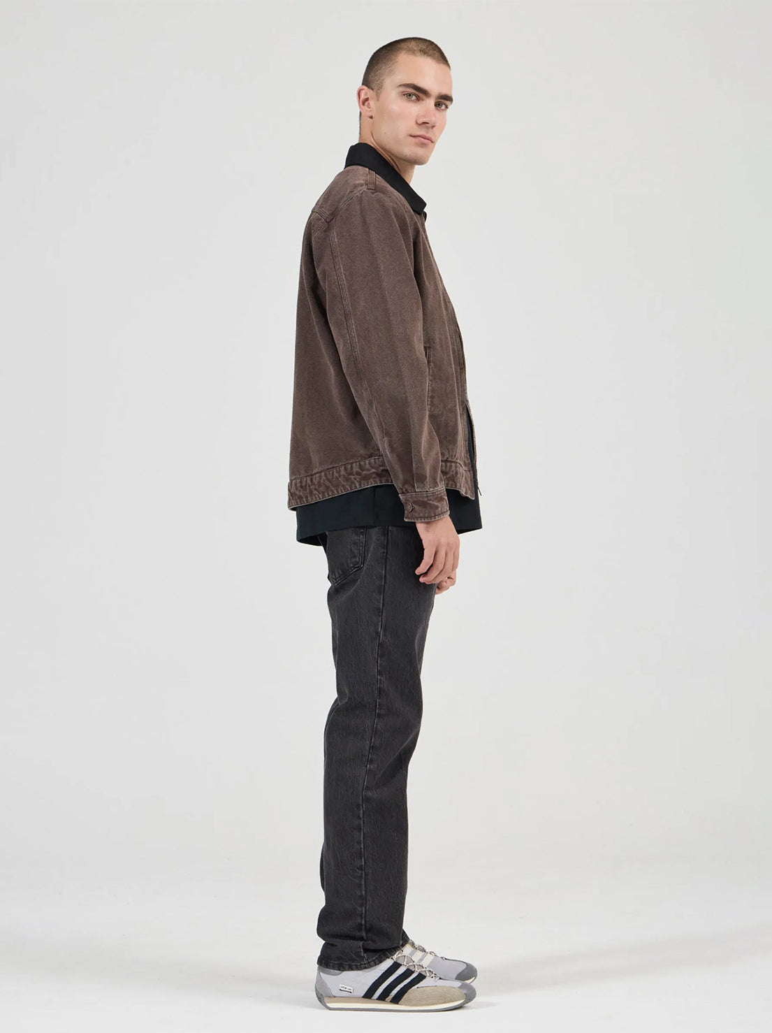 Rolla's - Nailhead Miner Jacket - Dark brown
