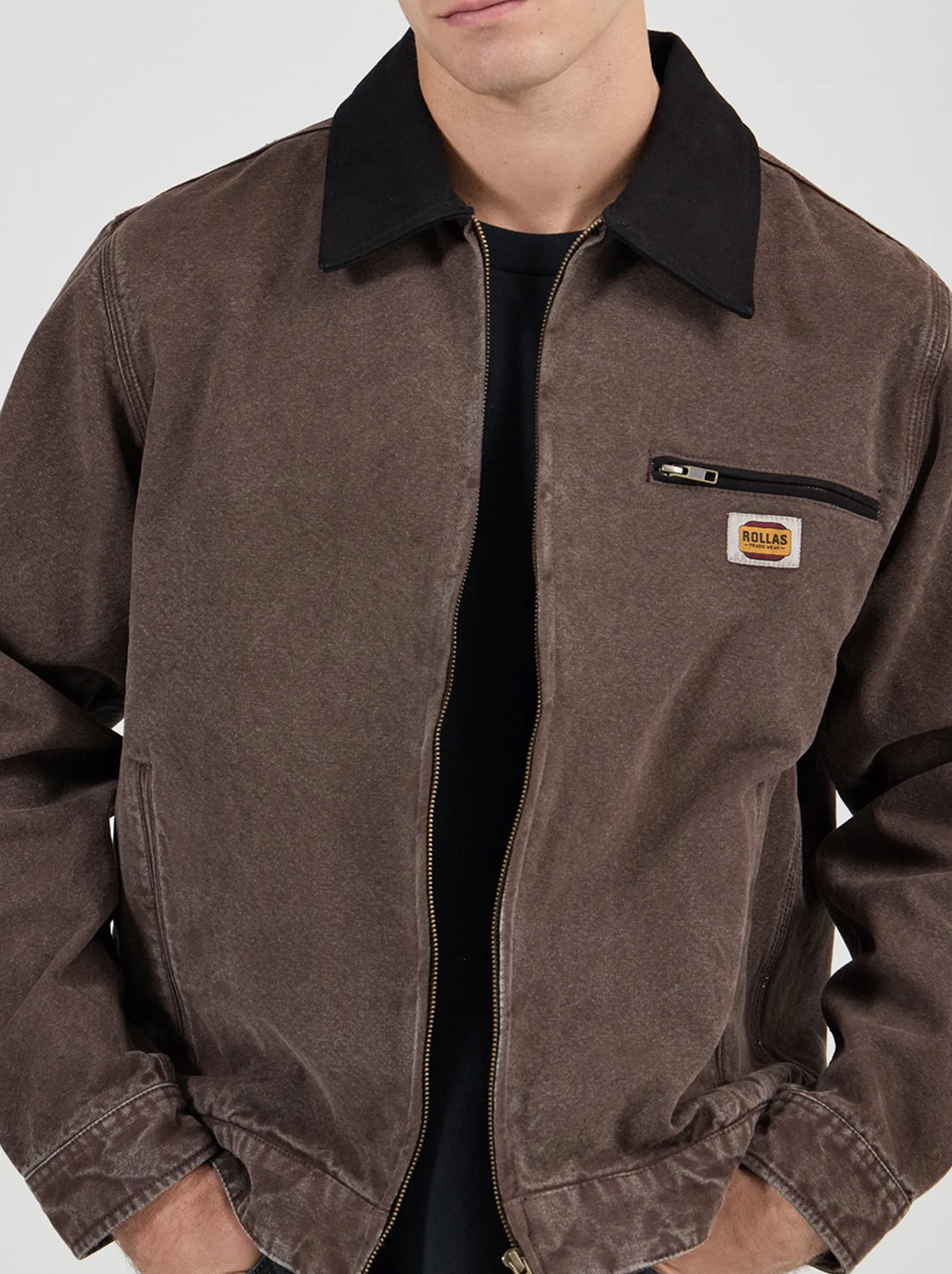Rolla's - Nailhead Miner Jacket - Dark brown