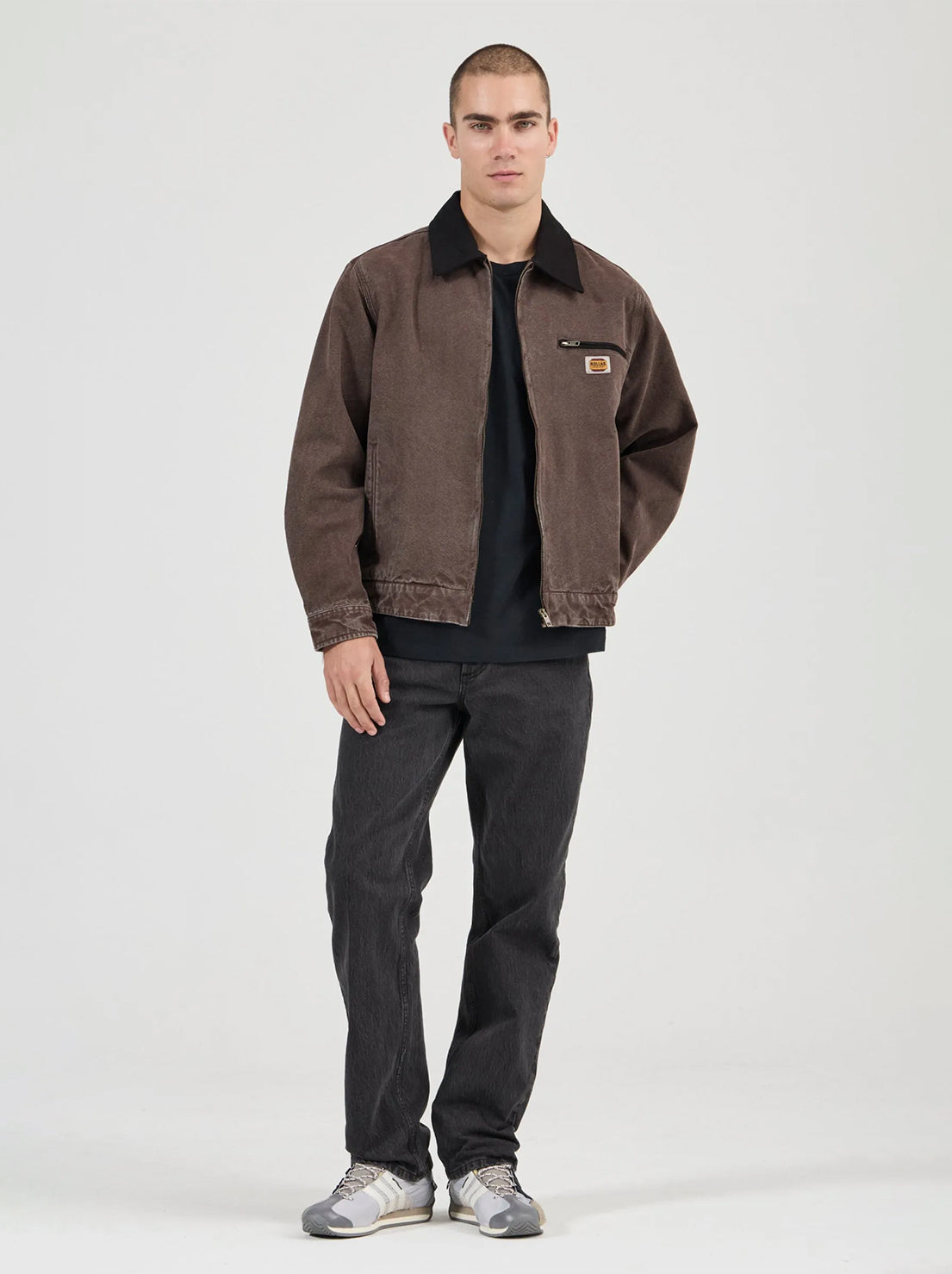 Rolla's - Nailhead Miner Jacket - Dark brown