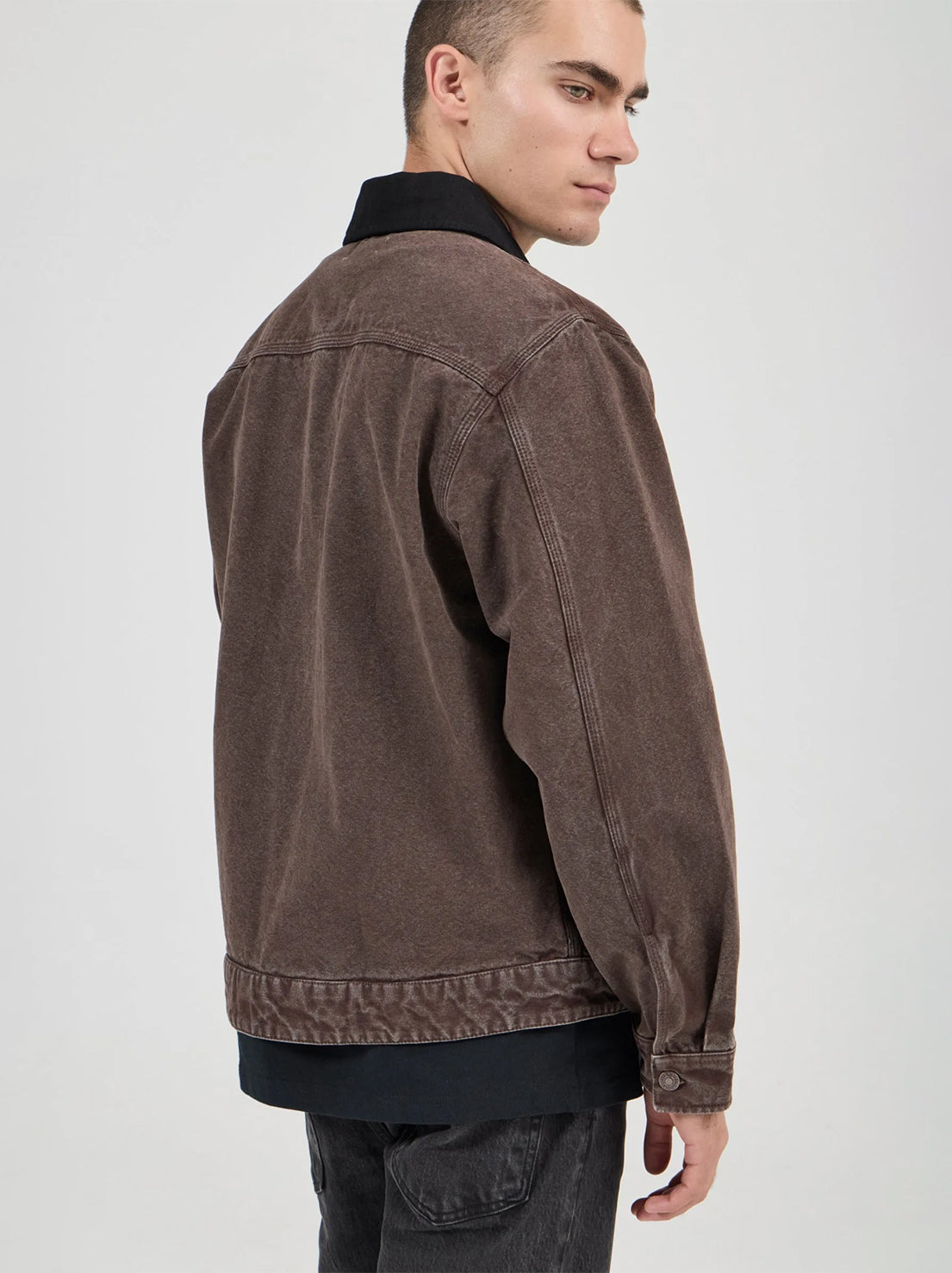 Rolla's - Nailhead Miner Jacket - Dark brown