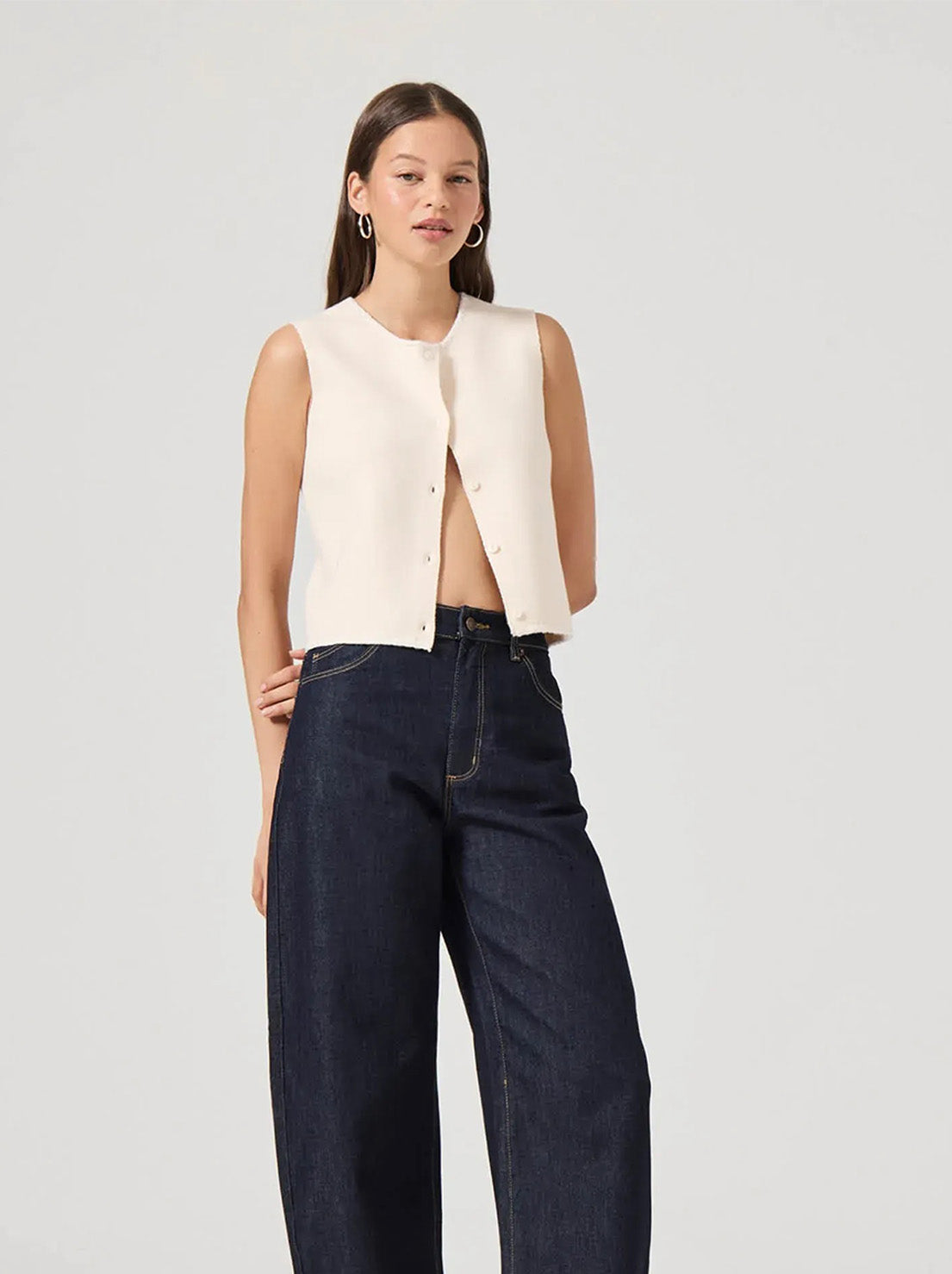 Rolla's - Pia Vest - Vintage White