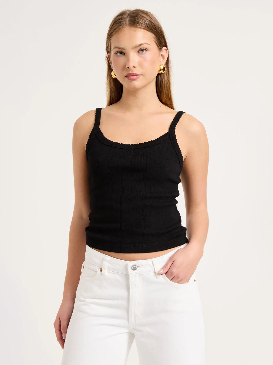 Rolla's - Pointelle Cami - Black