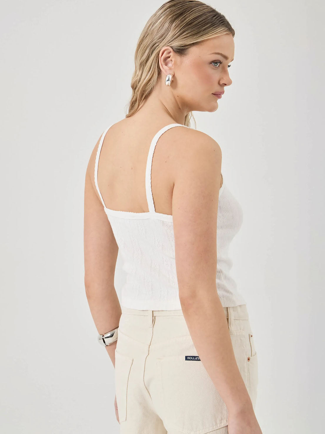 Rolla's - Pointelle Cami - White