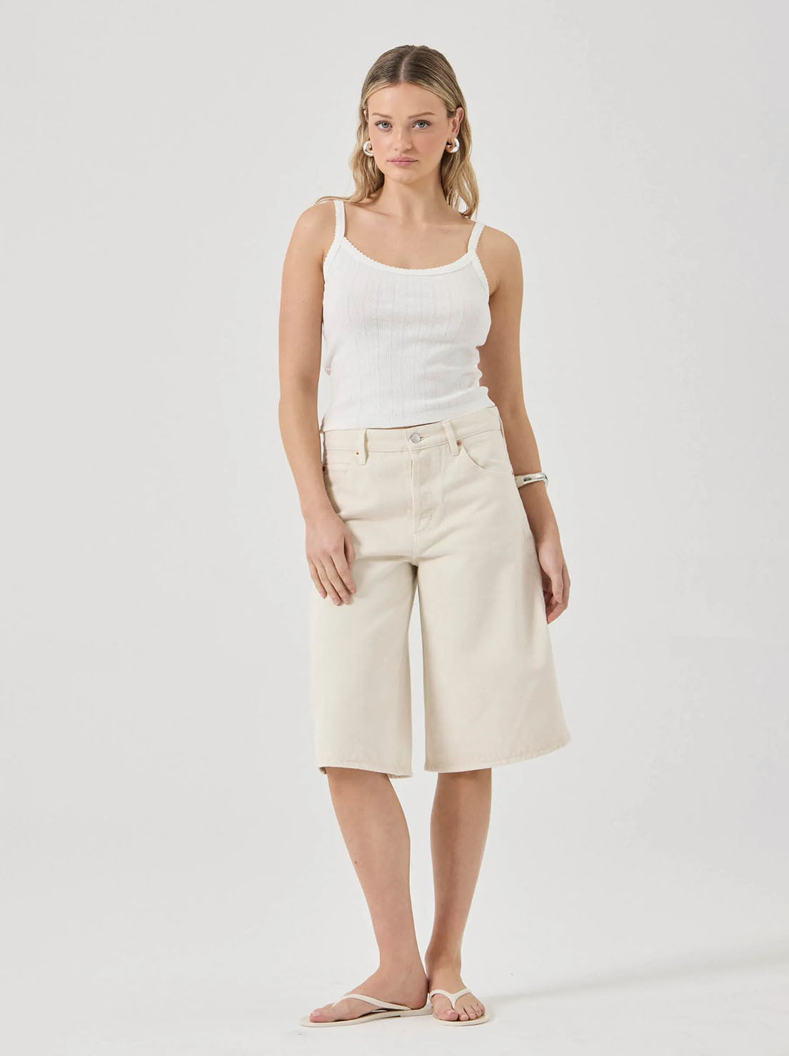 Rolla's - Pointelle Cami - White