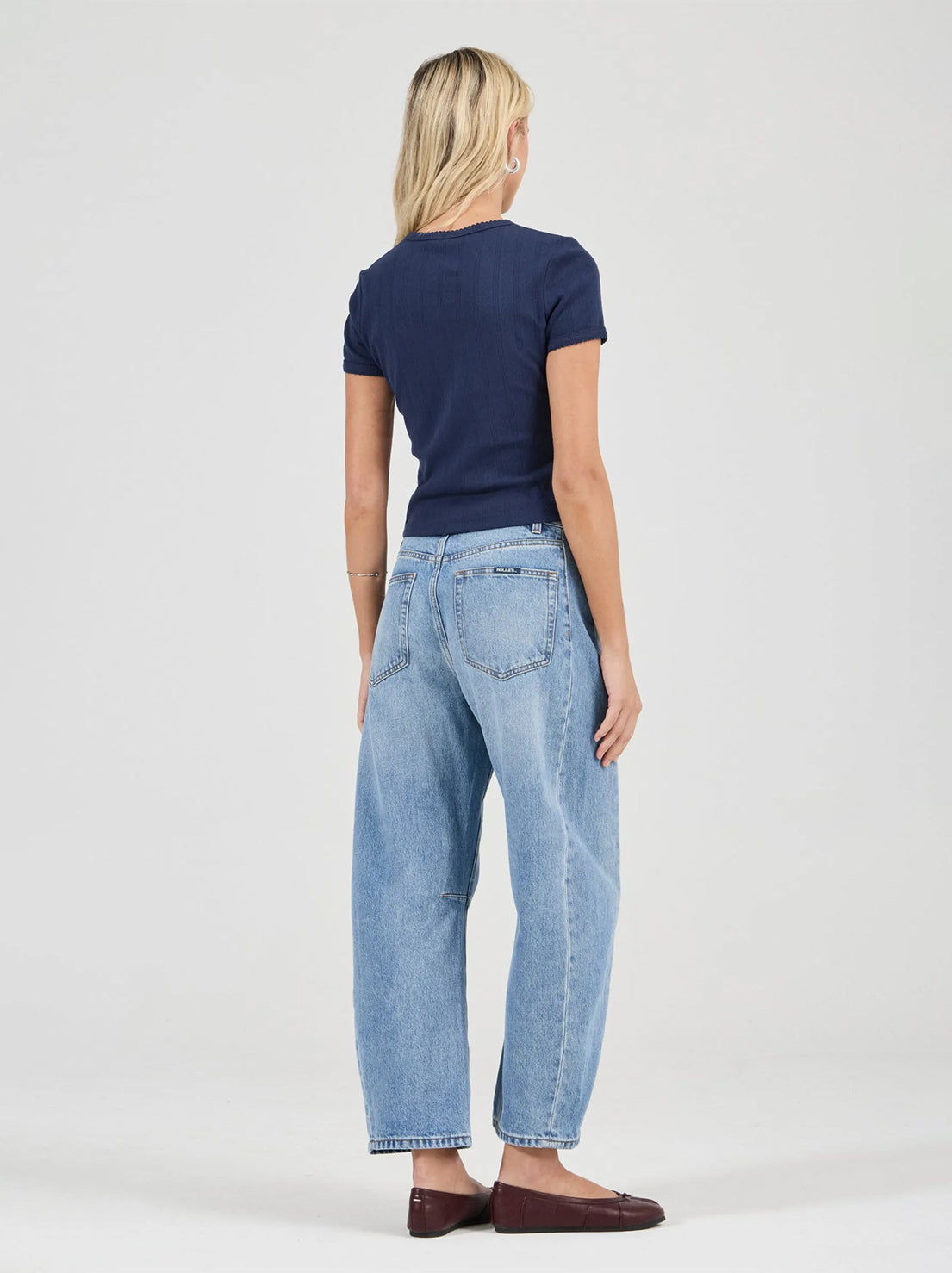 Rolla's - Pointelle Classic Tee - Navy