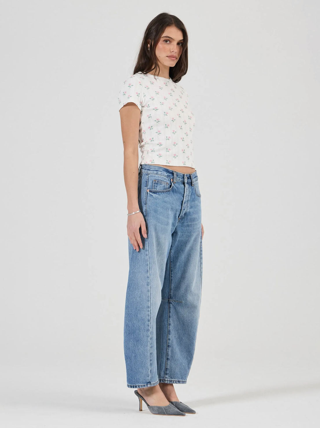 Rolla's - Pointelle Classic Tee - Posey