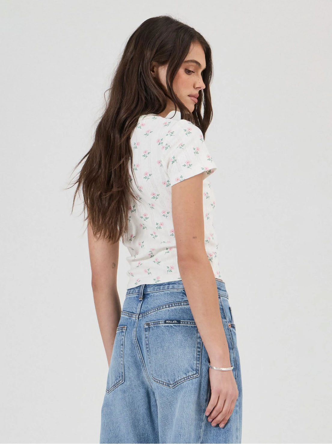 Rolla's - Pointelle Classic Tee - Posey