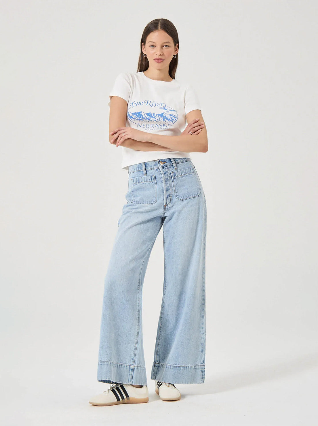 Rolla's - Relaxed Sailor Jean Long - Breezy Blue