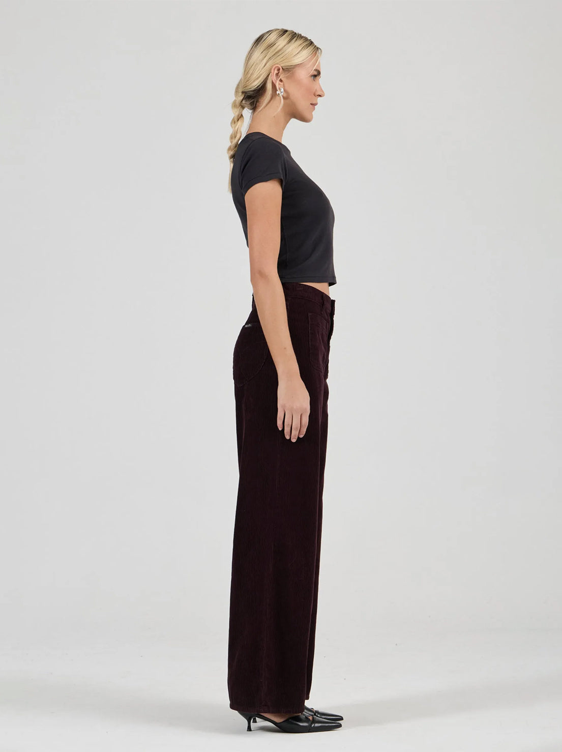 Rolla's - Relaxed Sailor Jean Long Cord - Dark Cherry