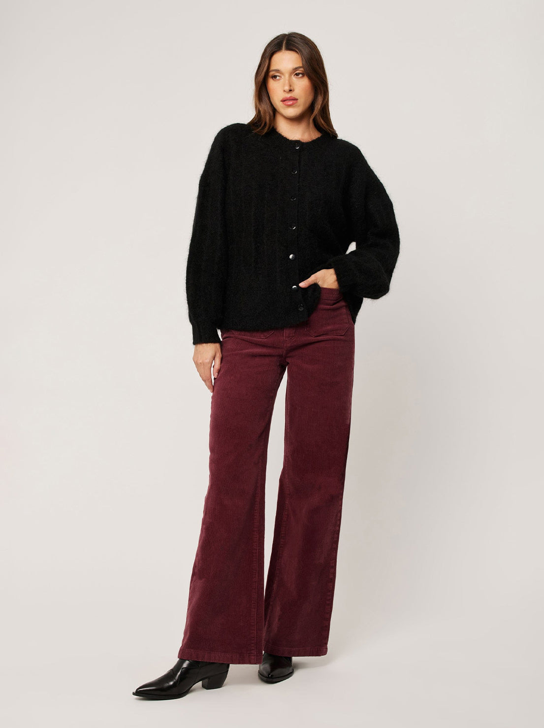 Rolla's - Sailor Long Cord Pants - Oxblood