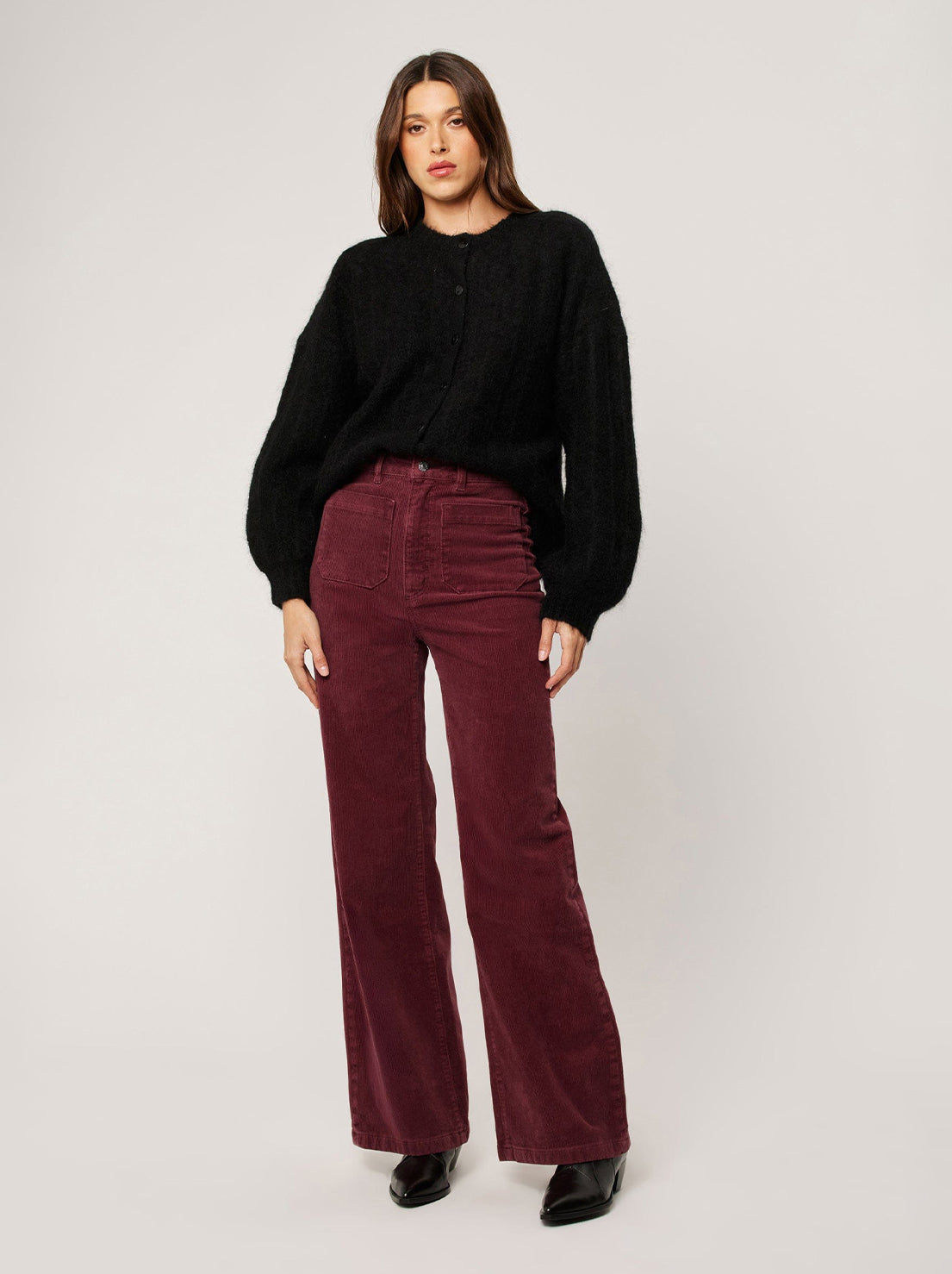 Rolla's - Sailor Long Cord Pants - Oxblood