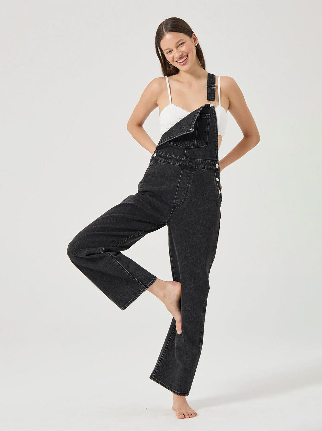 Rolla's - Stevie Relaxed Overalls - Black Sand