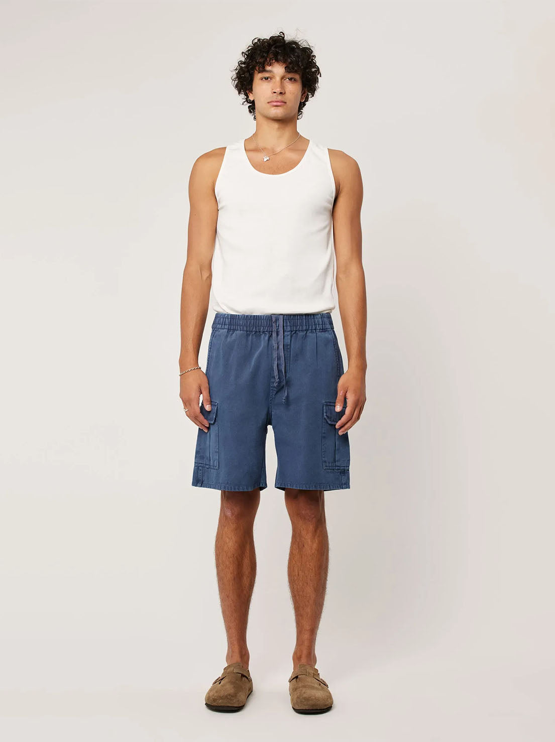 Rolla's - Tradie Cargo Short - Steel Blue