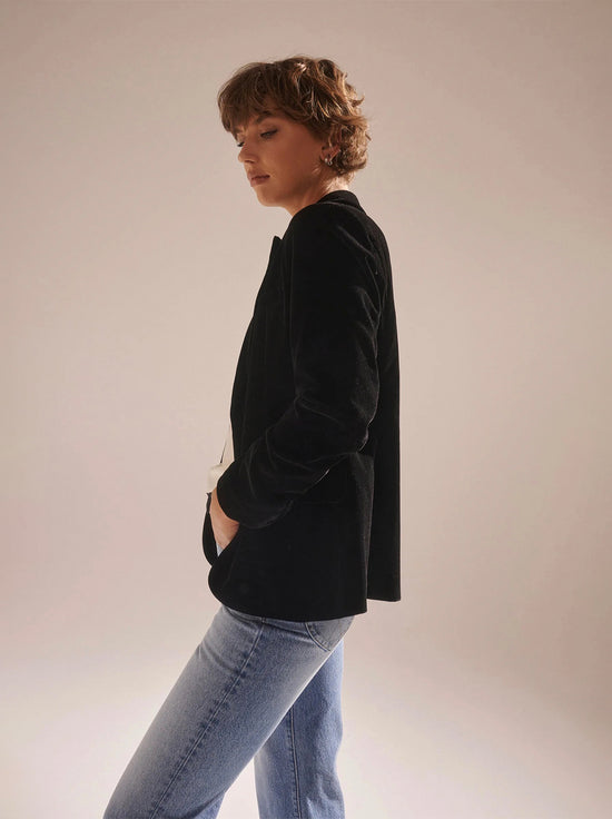 Rolla's - Velvet Blazer - Black