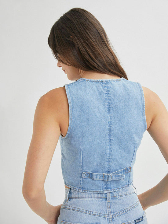 Rolla's - Dallas Denim Vest - Old Stone