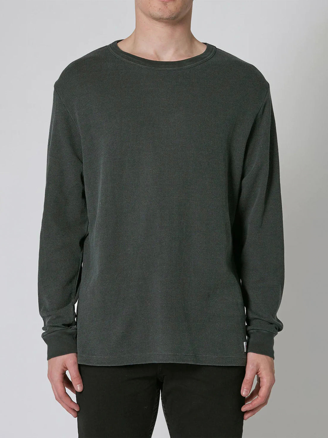 Rolla's - Trade Waffle L/S Tee - Thyme
