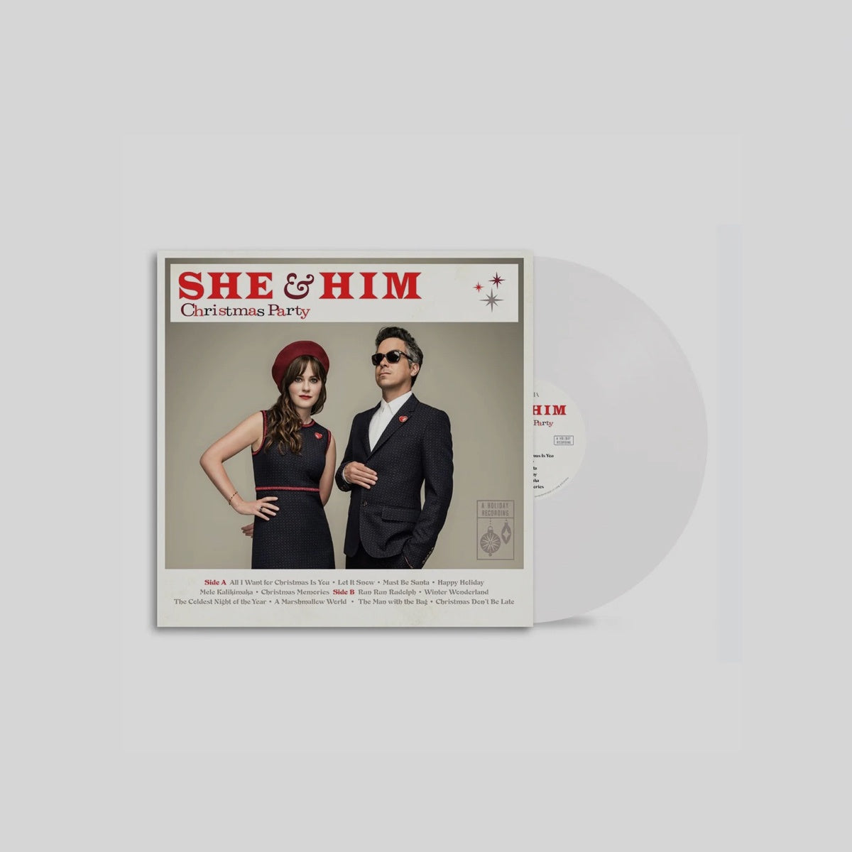 She & Him - Christmas Party. 2LP [Snowflake White Vinyl] RSD-BF