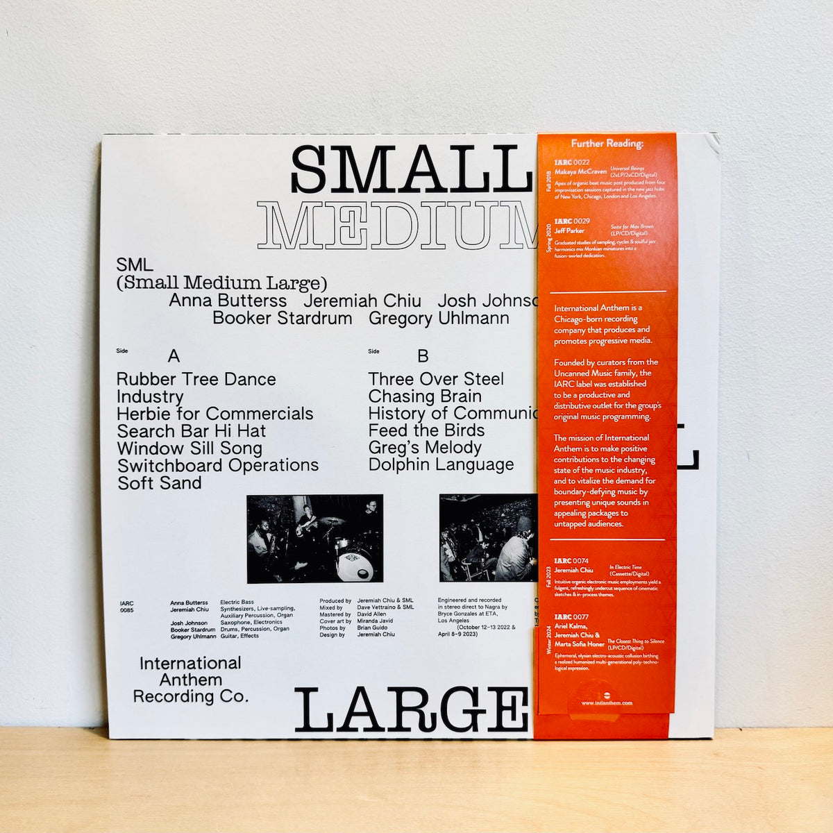 SML - Small Medium Large. LP [Ltd. Ed. Sedimentary Orange Vinyl] – Abicus