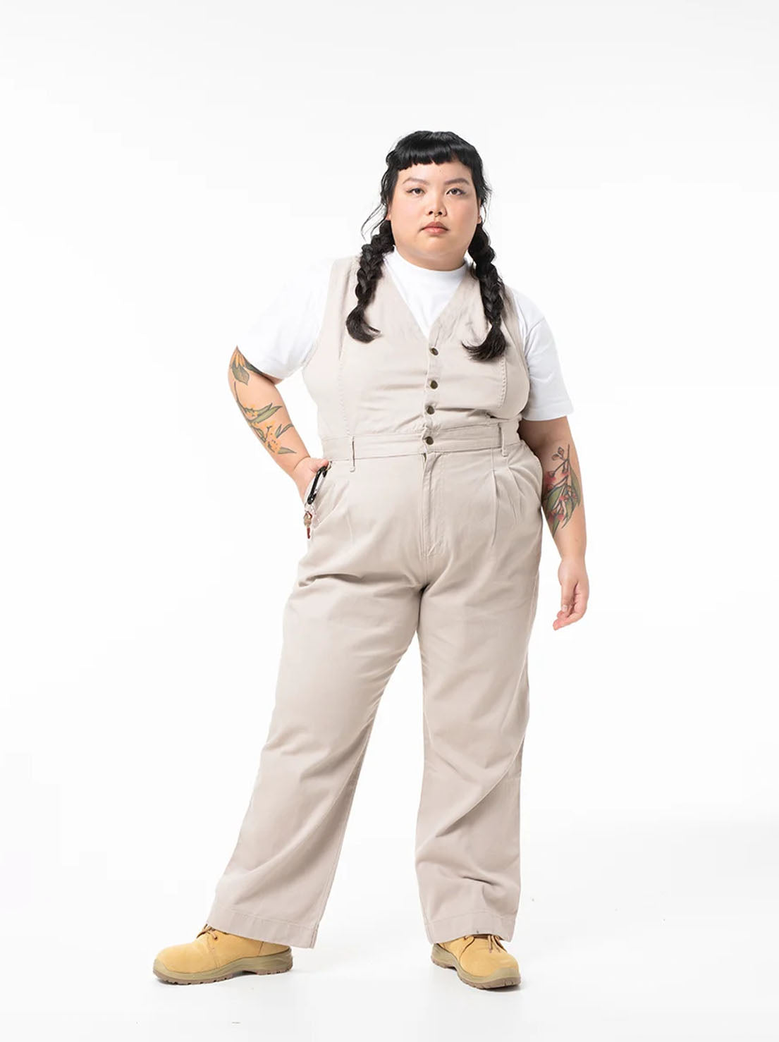 SUK Workwear - Roper Suit - Stone