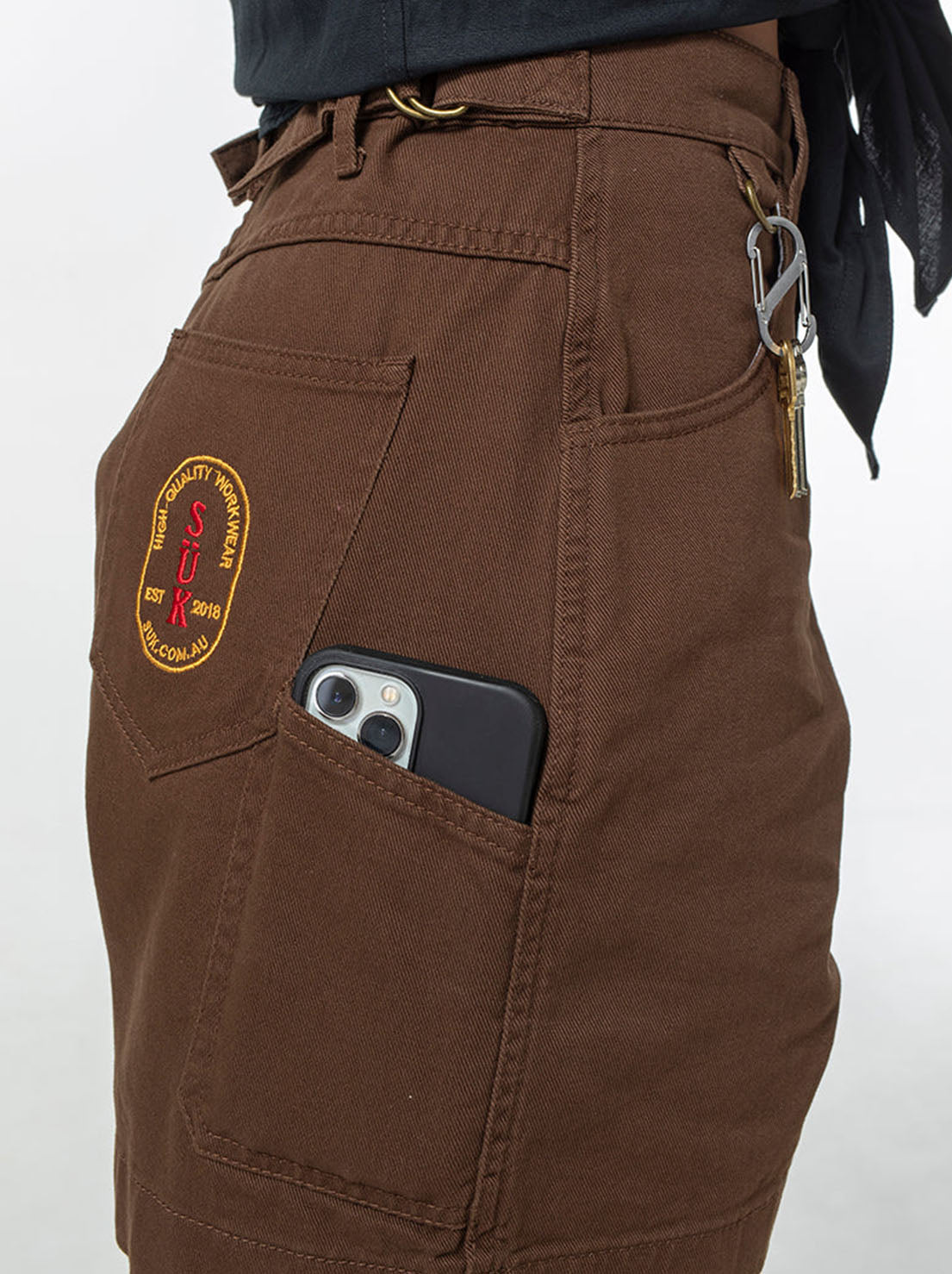 SUK Workwear - Utility Shorts - Umber