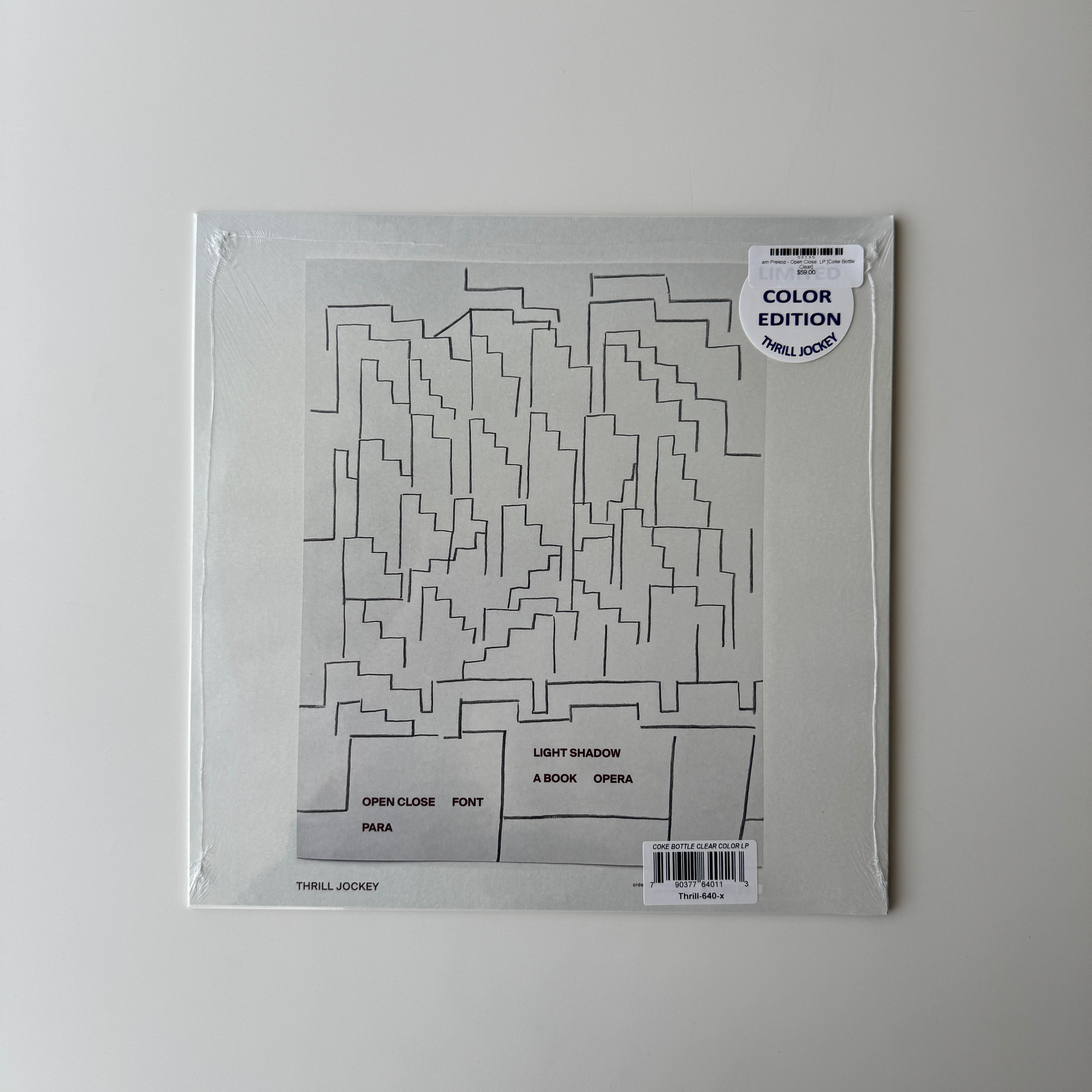 Sam Prekop - Open Close. LP [Coke Bottle Clear]