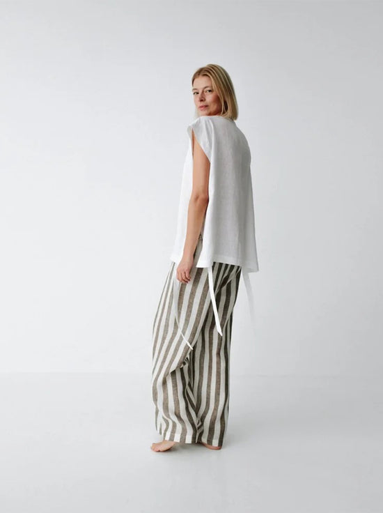 Seaside Tones - Millo Pant - Stripe Brown