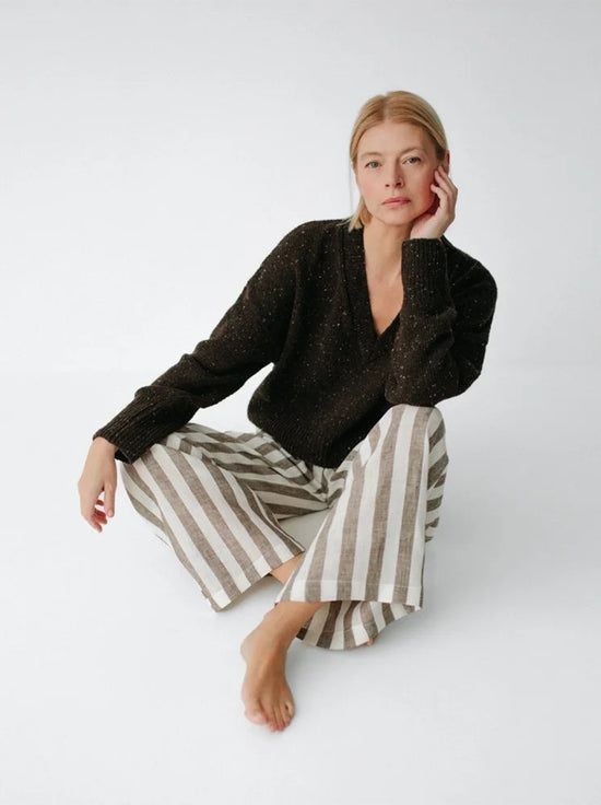 Seaside Tones - Millo Pant - Stripe Brown