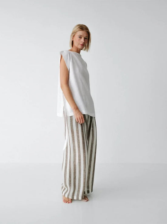 Seaside Tones - Millo Pant - Stripe Brown