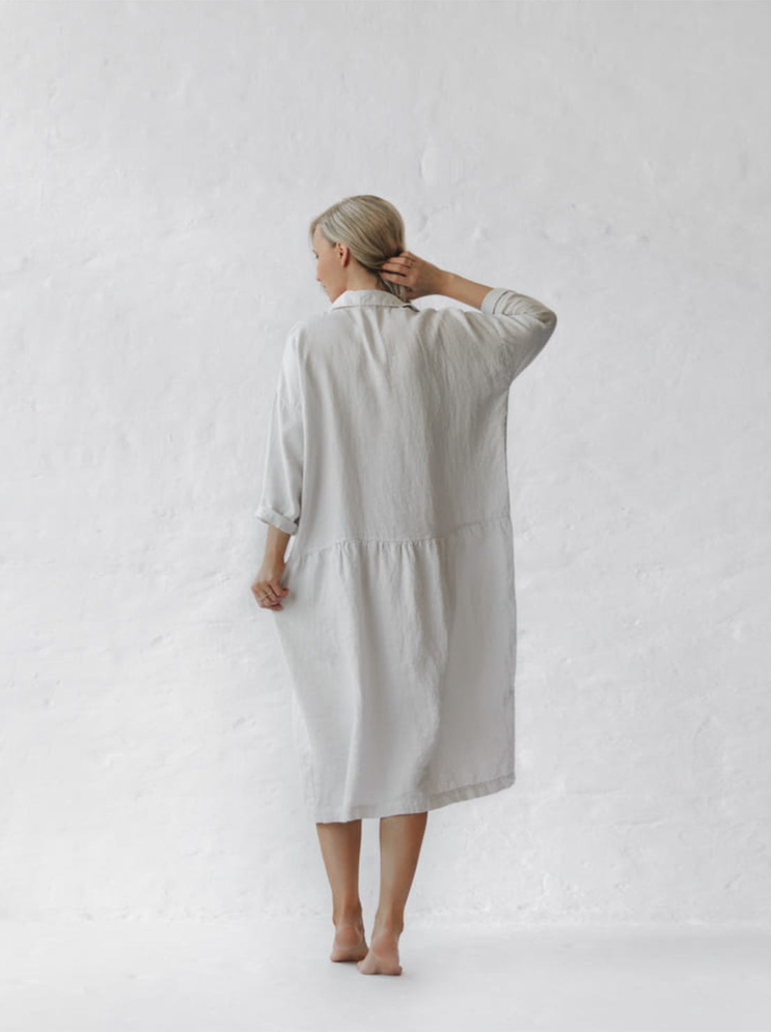 Seaside Tones - Oversized Dress - Warm White