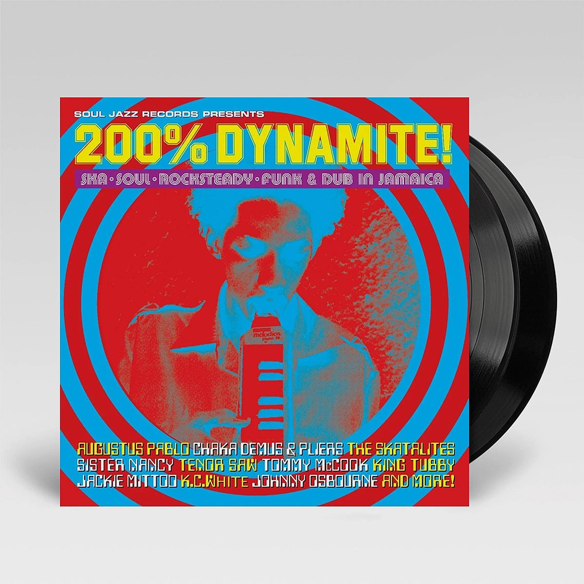 200% Dynamite Ska, Soul, Rocksteady, Funk & Dub in Jamaica.  2LP