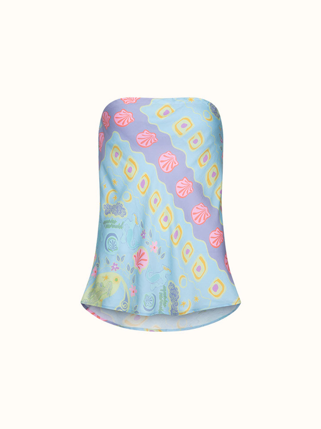 Spell - Aquarius Strapless Top - Sky Blue