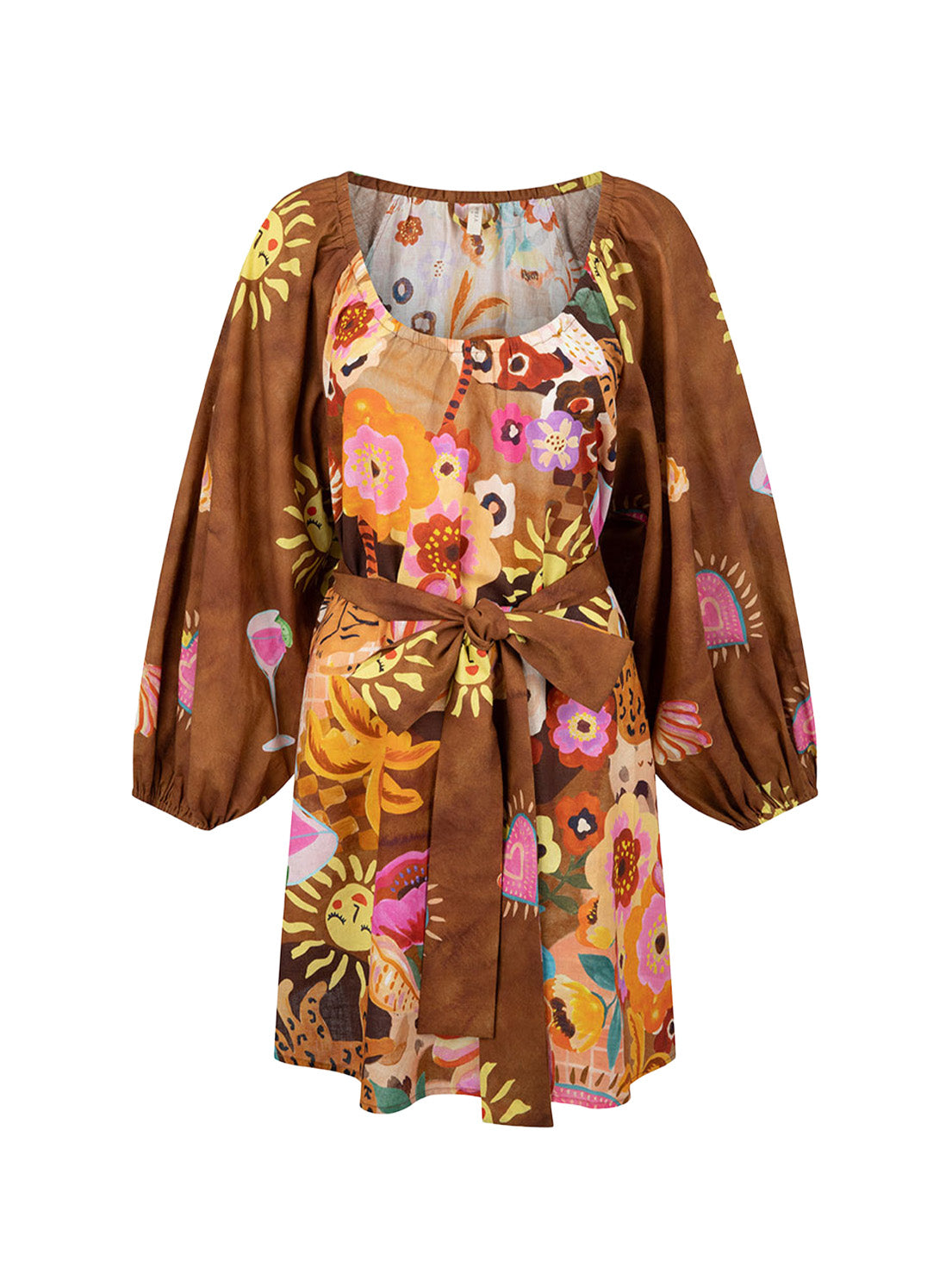 Spell - Birth Of Venus Tunic Dress - Caramel
