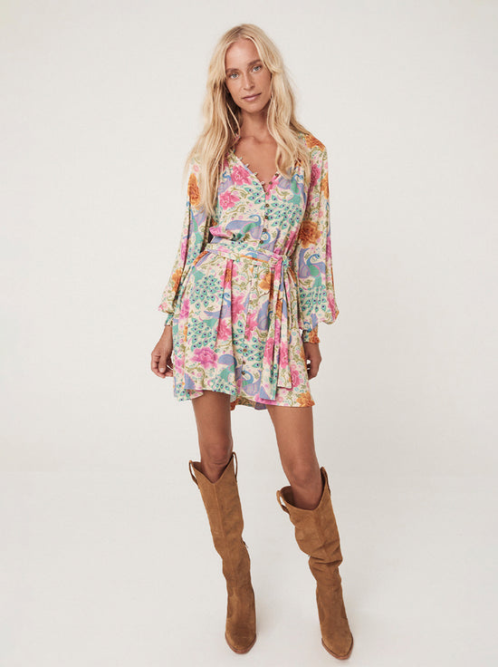 Spell - Bohème Button Through Mini Dress - Spring